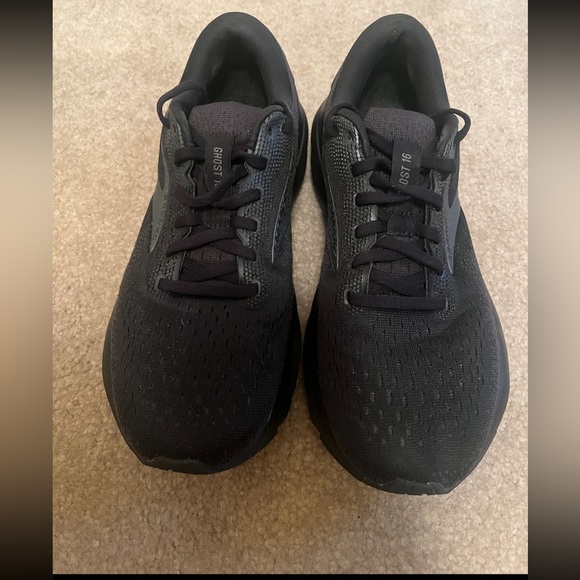 Brooks Other - Brooks Ghost 16 Men’s Running Shoes Triple Black Size 9.5